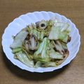 55才のおじさん's cooksnap of when they made 春キャベツとチクワ炒め お手軽にもう一品.