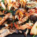 naoc25's cooksnap of when they made 超簡単！鶏肉とナスのキムチ炒め！.