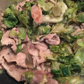 クックLAQWJC☆'s cooksnap of when they made 豚バラ肉とレタスの黒胡椒だし醤油炒め.