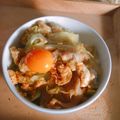 ロイヤルミルク♪'s cooksnap of when they made mめんつゆdeキャベツとひき肉卵とじ丼.