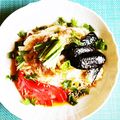 kebeibiko's cooksnap of when they made 揚げ豚肉と揚野菜のサラダ風（皿だ）素麺.