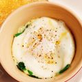 食いしん坊あー's cooksnap of when they made ほうれん草と卵とベーコンの簡単ココット.