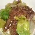 chiharu321's cooksnap of when they made 簡単☆牛肉とレタスだけでウマウマおかず♪.