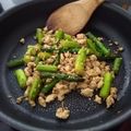 みこひろママ's cooksnap of when they made 簡単☆アスパラと鶏ひき肉のきんぴら☆.