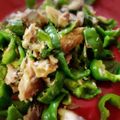 つばき417's cooksnap of when they made 大人の味♡鯖缶とピーマンの山葵炒め.