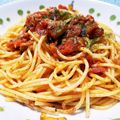 クックF4WM1D☆'s cooksnap of when they made オリーブとオイルサーディンのトマトパスタ.