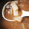 Ueda_ke's cooksnap of when they made 大根＆挽き肉のみそ汁.