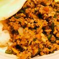  しー's cooksnap of when they made 豚挽肉のガパオライス.