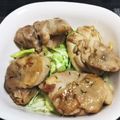 モグタソ's cooksnap of when they made ハーブチキン＆レタスのコールスロー丼.