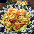 37⭐'s cooksnap of when they made 唐揚げとキャベツのねぎ塩にんにく炒め.