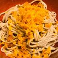 oooooo312's cooksnap of when they made 大人の贅沢高級割烹の味になるカラスミ蕎麦.