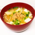 Miella's cooksnap of when they made 納豆を味噌汁に入れるだけ〜♪.