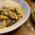 ももわり's cooksnap of when they made 意外に簡単に出来るグリーンカレー.