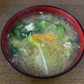 梨吉くん's cooksnap of when they made レタスと半熟玉子のお味噌汁.