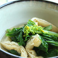 Burky's cooksnap of when they made 菜花と油揚げの煮浸し。.