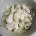 クックGB6431☆'s cooksnap of when they made ★☆新玉ねぎとキャベツのレンジ蒸し鶏☆★.