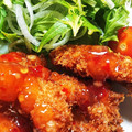 monjimari's cooksnap of when they made サクサクささみフライ（卵、小麦粉不要）.