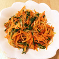 パグカップ's cooksnap of when they made 簡単！人参と豆苗の炒めナムル.