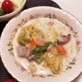 かおrunrun's cooksnap of when they made 鶏肉と白菜の和風クリーム煮.