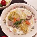 かおrunrun's cooksnap of when they made 鶏肉と白菜の和風クリーム煮.