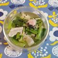 カバゴン's cooksnap of when they made あったまる★かぶの葉とベーコンのスープ.