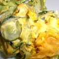 3mamakuma's cooksnap of when they made かぼちゃとクリームチーズのサラダ.
