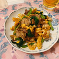 ぷくれれ's cooksnap of when they made 小松菜と豚肉卵炒め.