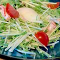 ぎんはる's cooksnap of when they made 簡単♪温泉卵と水菜のサラダ♪.