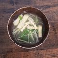クックL8U9HI☆'s cooksnap of when they made 油揚げと水菜の味噌汁.