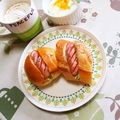 ネコかえる's cooksnap of when they made バジル風味のソーセージとキャベツサンド♬.