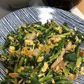 リラシャン's cooksnap of when they made お手軽！ほうれん草と豚肉の醤油炒め.