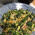 リラシャン's cooksnap of when they made お手軽！ほうれん草と豚肉の醤油炒め.