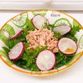 Miella's cooksnap of when they made ツナとわさび菜の胡麻マヨラー油サラダ.