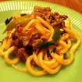 綾タン's cooksnap of when they made 温まるよ！しょうが味♥牛肉の焼きうどん.
