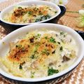 クックI7I5L1☆'s cooksnap of when they made チキンとほうれん草のとろりパスタグラタン.