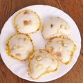 なつ⑅'s cooksnap of when they made 離乳食　りんごとさつまいもの蒸しパン.