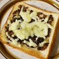 ＊実月＊'s cooksnap of when they made 黒ごま黒糖チーズトースト♪.