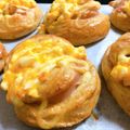 あんまかろん☆'s cooksnap of when they made 成型がポイント♡ハムたまごパン.
