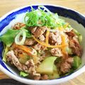 m_k_'s cooksnap of when they made 豚キャベ春雨プルコギ丼.