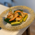 ケチ吉丸's cooksnap of when they made エビときゅうりの炒め物～レモン風味～.