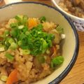 ごちそうちゃん's cooksnap of when they made 焼鳥のタレで！！炊き込みごはん.