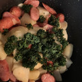 はるとまま♡♡♡'s cooksnap of when they made ポテト&ソーセージ　炒めるだけ.