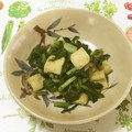おはなすき's cooksnap of when they made 甘くない！かぶの葉と油揚げの炒め.