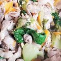 ☆ノンタンまま☆'s cooksnap of when they made ちんげん菜と豚肉のクタクタ煮.