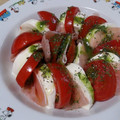 Ocean_ray's cooksnap of when they made 生ハムとトマトのカプレーゼ.