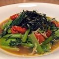 Soirate28's cooksnap of when they made 小松菜・プチトマトのソテー・海苔風味.
