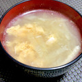 ☆あいちゃん's cooksnap of when they made 白菜と卵のお味噌汁♪ほっとする甘さ.