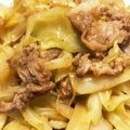 菜つ実☆ミ's cooksnap of when they made 豚コマ肉とキャベツの醤油バター炒め.
