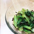 まわりてめくるん's cooksnap of when they made かつおぶしが美味しい♡小松菜の塩昆布和え.