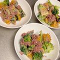 nanaran's cooksnap of when they made かぼちゃとブロッコリーのデリ風サラダ☆.